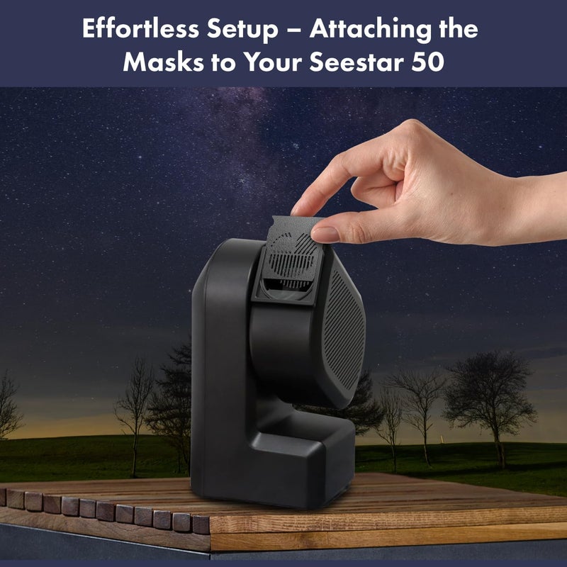 Farpoint Bahtinov Mask Pro with Holder for ZWO Seestar 50 Telescope, Focusing Aid with Bonus Diffraction Spike Masks - Image 4